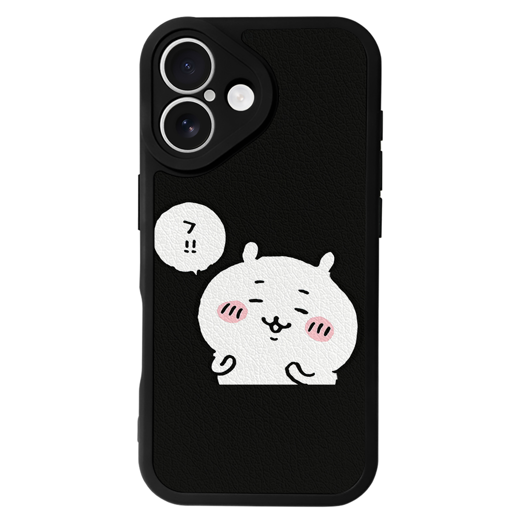 （画像用） ちいかわ ちいかわ Chii-kawa chiikawa 【iPhone 16シリーズ対応】シリコンスマホケース（レザー調） 材質：シリコン